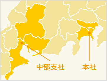 所在地のマップ